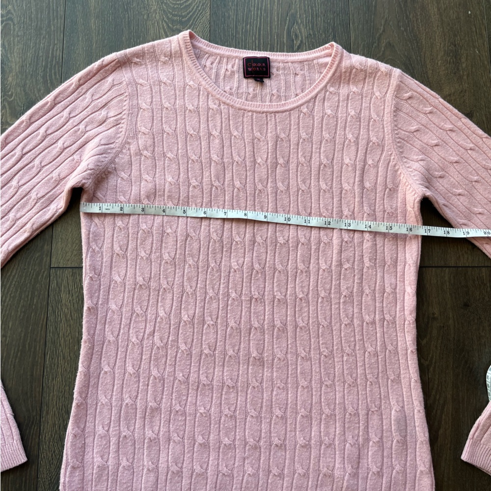 Colour Works Cable Knit Sweater - Picture 4 of 10